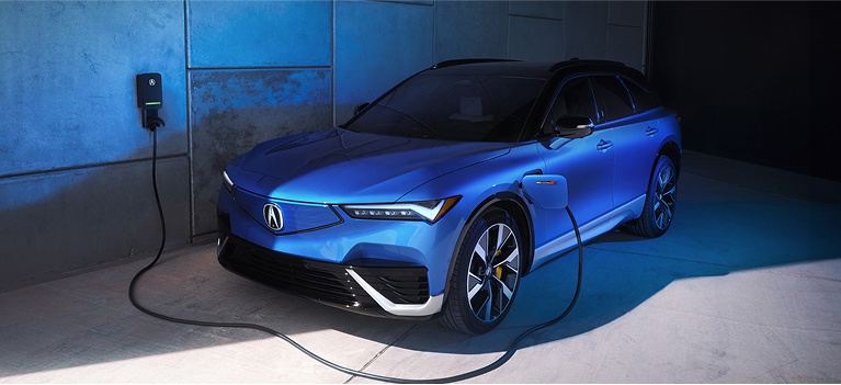 ZDX plugged into the home ev charger