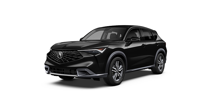 2026 Acura ADX in Crystal Black Pearl front three-quarter in a studio lighting (Premium Compact SUV)