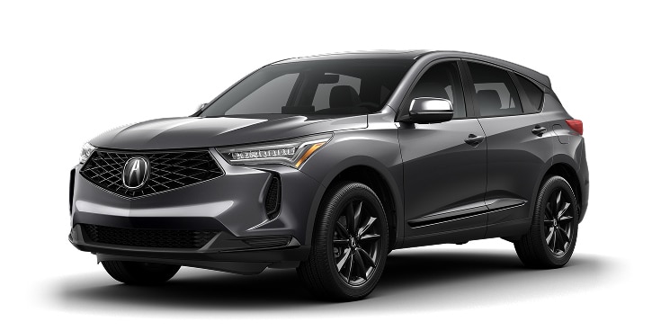2026 Acura RDX in Liquid Carbon Metallic front three-quarter in a studio lighting (Premium Sport Crossover) 2026 Acura RDX in Liquid Carbon Metallic front three-quarter in a studio lighting (Premium Sport Crossover)