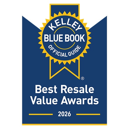 2026 Kelley Blue Book Best Resale Value Award logo 2026 Kelley Blue Book Best Resale Value Award logo